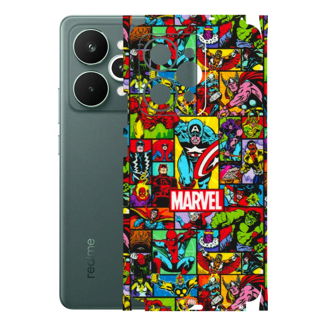 Realme Phone Skins (All Models) - MARVELOUS Comic Characters - 3D Embossed Finish (L-129) Realme 15 Pro 5G