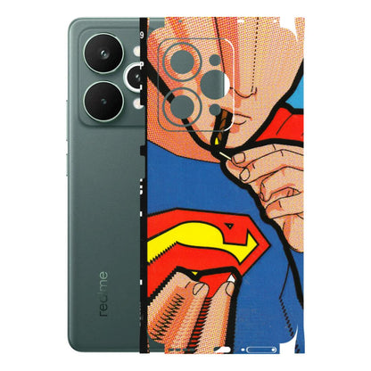 Realme Phone Skins (All Models) - Superman Sutta - 3D Embossed Finish (L-130) Realme 15 Pro 5G