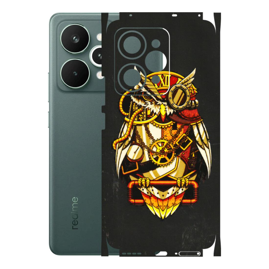 Realme Phone Skins (All Models) - Classy Smart Owl - 3D Embossed Finish (L-144) Realme 15 Pro 5G