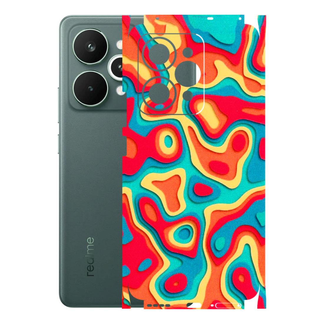 Realme Phone Skins (All Models) - Abstract Swirl - 3D Embossed Finish (L-150) Realme 15 Pro 5G