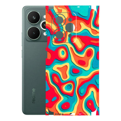 Realme Phone Skins (All Models) - Abstract Swirl - 3D Embossed Finish (L-150) Realme 15 Pro 5G