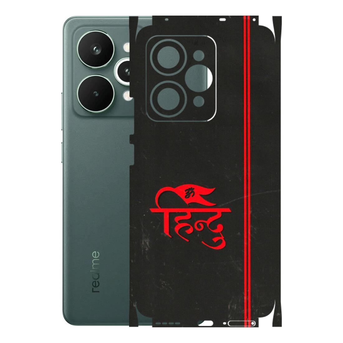 Realme Phone Skins (All Models) - Hindu Black - 3D Embossed Finish (L-153) Realme 15 Pro 5G