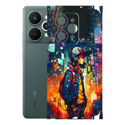 Realme Phone Skins (All Models) - Street Anime Guy - 3D Embossed Finish (L-158) Realme 15 Pro 5G