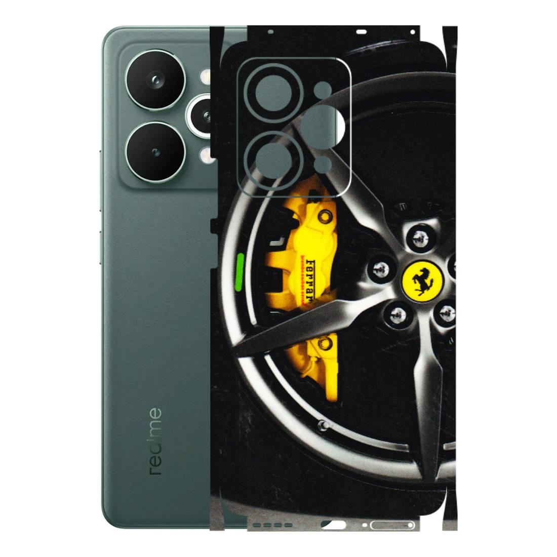 Realme Phone Skins (All Models) - Ferrari Wheel Alloy - 3D Embossed Finish (L-173) Realme 15 Pro 5G