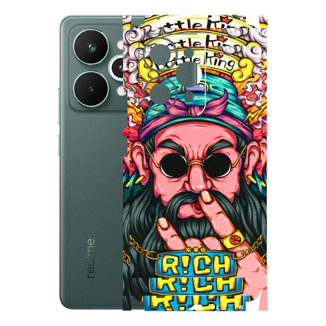 Realme Phone Skins (All Models) - Battle King Dude Face - 3D Embossed Finish (L-178) Realme 15 Pro 5G