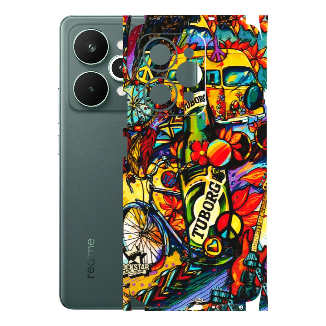 Realme Phone Skins (All Models) - Cool Beer Bottle - 3D Embossed Finish (L-193) Realme 15 Pro 5G