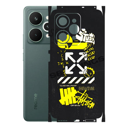 Realme Phone Skins (All Models) - Anti Social Graffiti - 3D Embossed Finish (L-198) Realme 15 Pro 5G