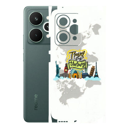 Realme Phone Skins (All Models) - Travel Therapy - 3D Embossed Finish (L-199) Realme 15 Pro 5G