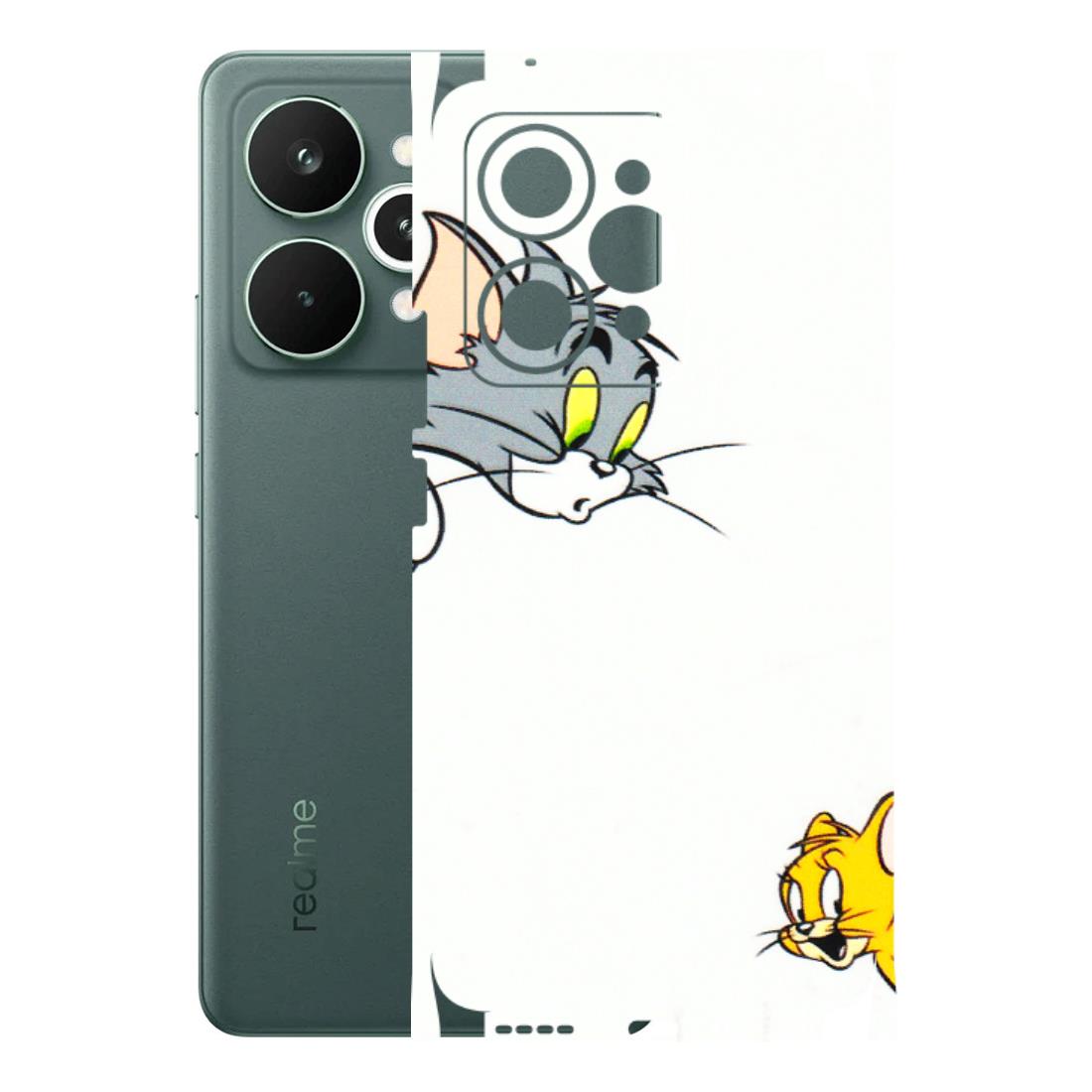 Realme Phone Skins (All Models) - Cute Tom And Jerry - 3D Embossed Finish (L-220) Realme 15 Pro 5G