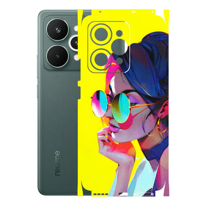 Realme Phone Skins (All Models) - Bold Stylish Girl - 3D Embossed Finish (L-222) Realme 15 Pro 5G