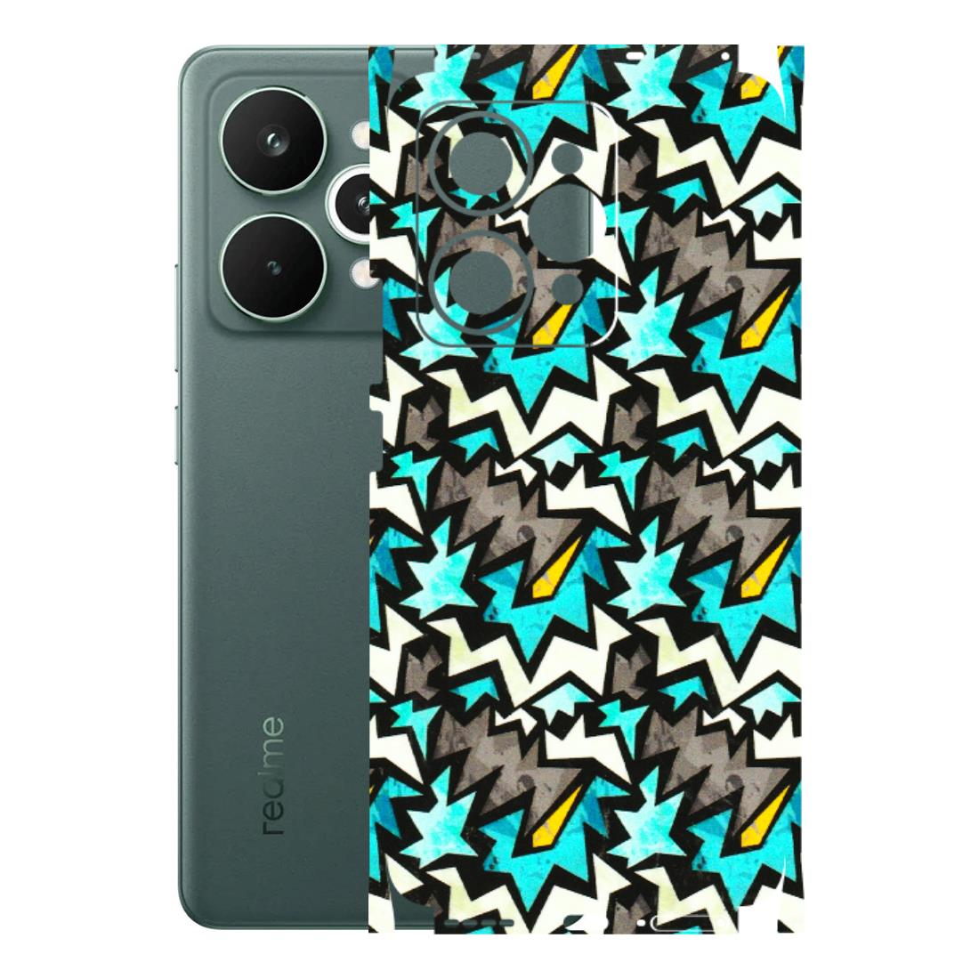 Realme Phone Skins (All Models) - Funky Zig Zag - 3D Embossed Finish (L-223) Realme 15 Pro 5G