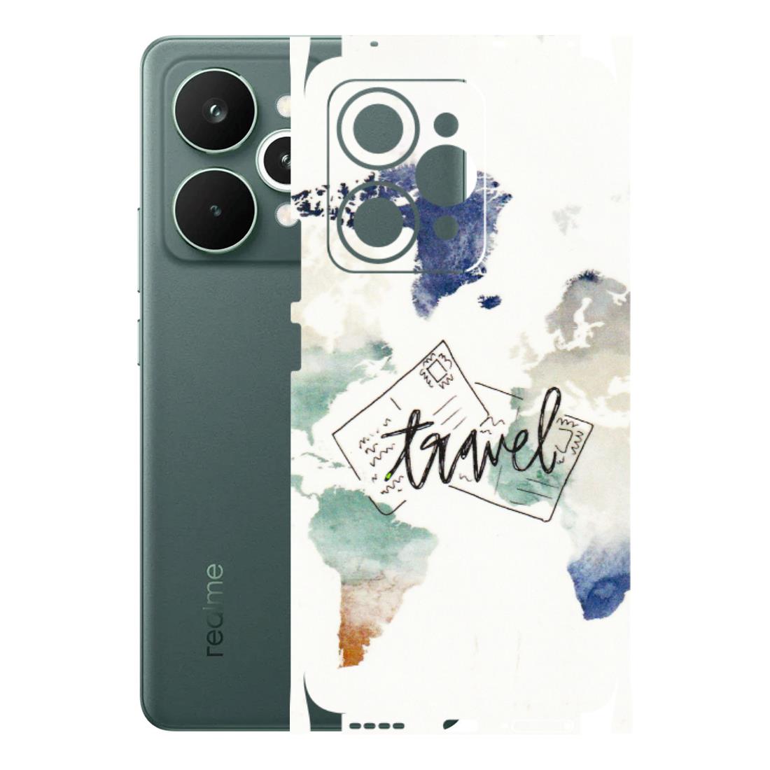 Realme Phone Skins (All Models) - Travel The World - 3D Embossed Finish (L-232) Realme 15 Pro 5G