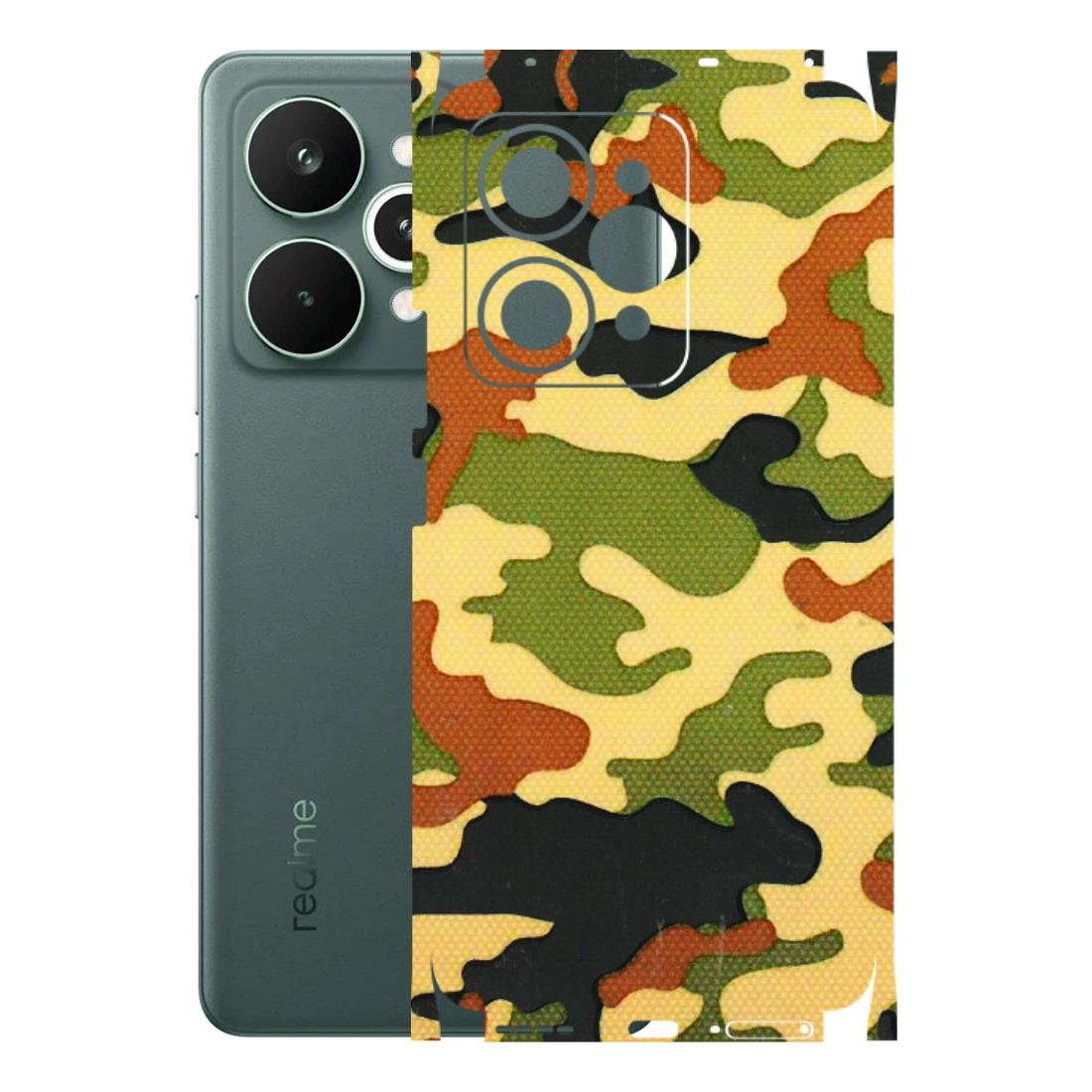Realme Phone Skins (All Models) - Indian Military - 3D Embossed Finish (L-234) Realme 15 Pro 5G