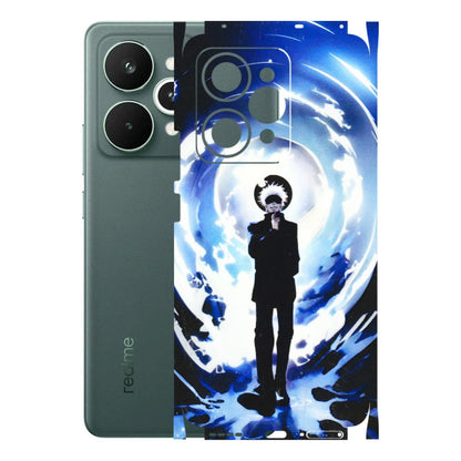 Realme Phone Skins (All Models) - Satoru Gojo Dark Blue - 3D Embossed Finish (L-235) Realme 15 Pro 5G