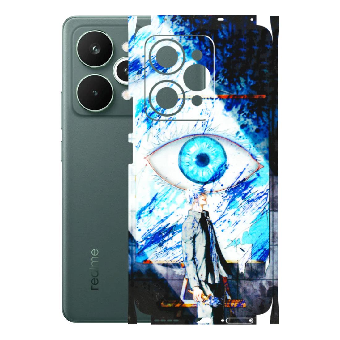 Realme Phone Skins (All Models) - Gojo Satoru evil eye - 3D Embossed Finish (L-239) Realme 15 Pro 5G
