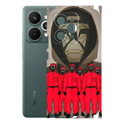 Realme Phone Skins (All Models) - Squid Game Hero - 3D Embossed Finish (L-245) Realme 15 Pro 5G
