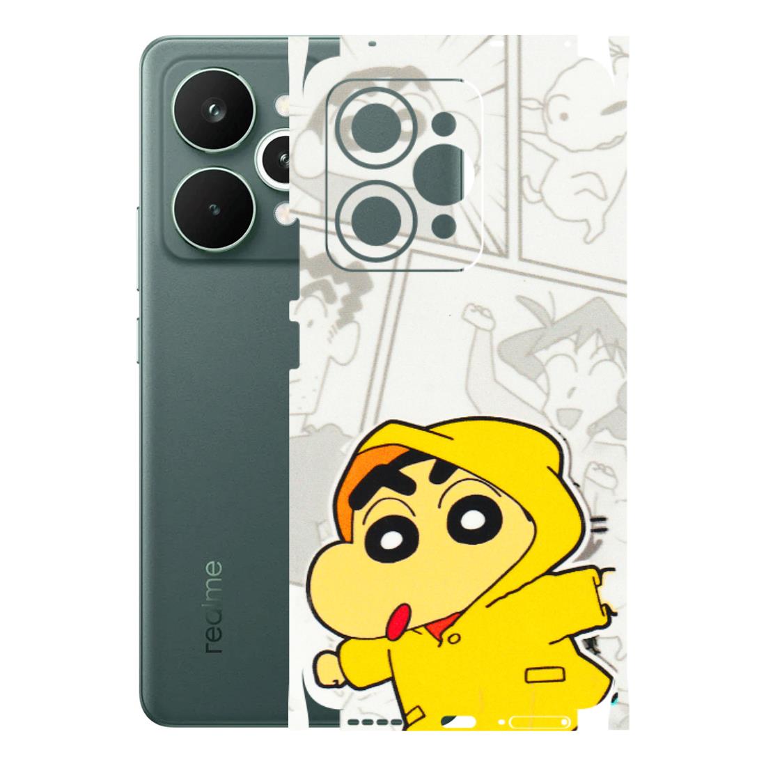 Realme Phone Skins (All Models) - Yellow Shinchan Comic - 3D Embossed Finish (L-246) Realme 15 Pro 5G