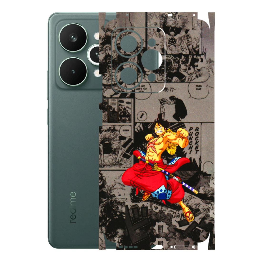 Realme Phone Skins (All Models) - One Piece Rocket Punch Manga - 3D Embossed Finish (L-25) Realme 15 Pro 5G