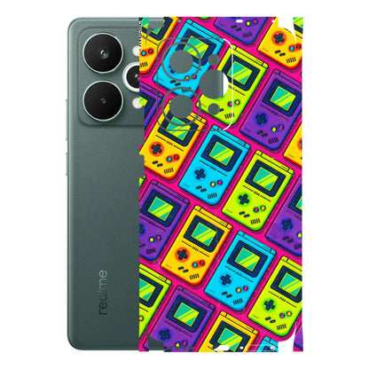 Realme Phone Skins (All Models) - Gameboy Colourful - 3D Embossed Finish (L-266) Realme 15 Pro 5G