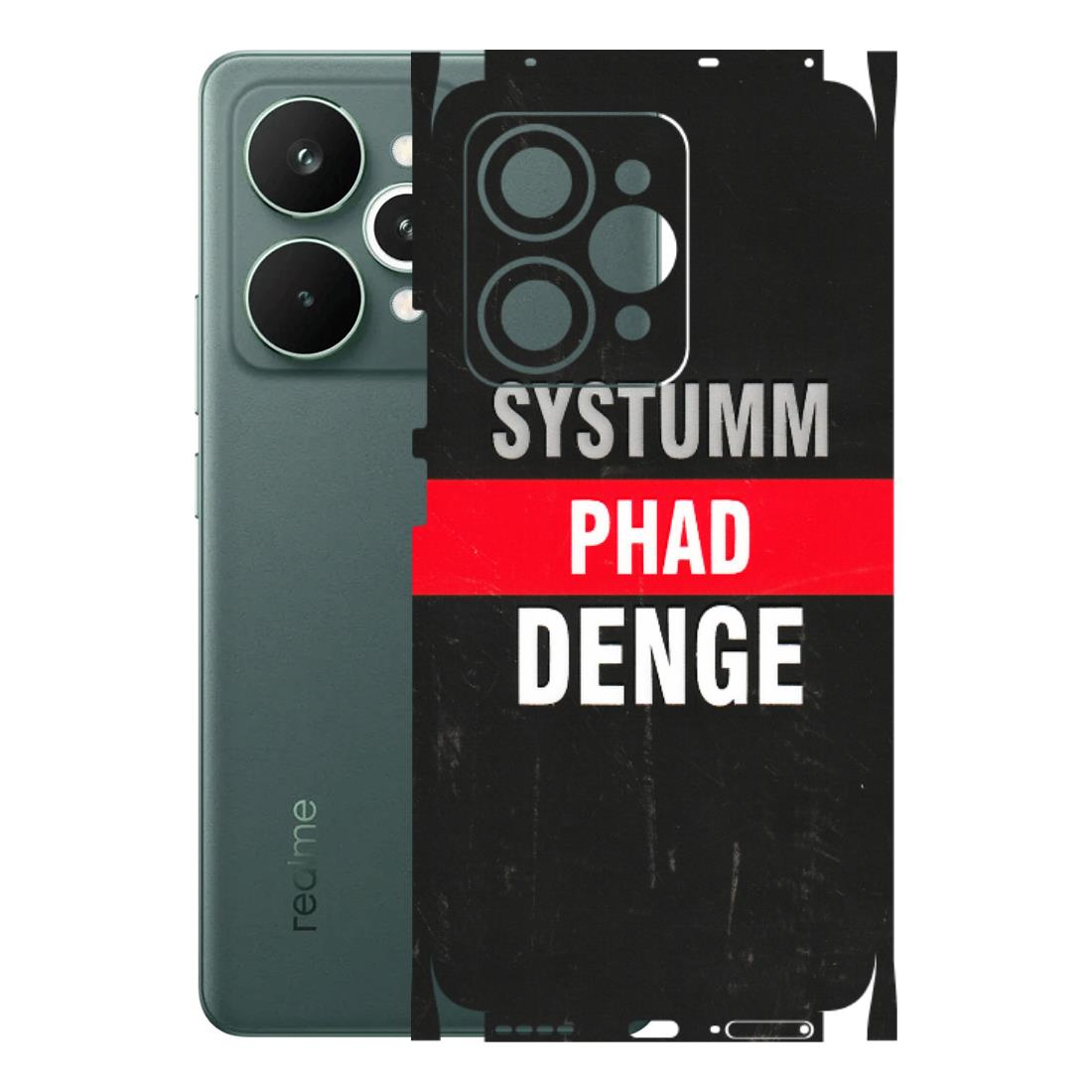 Realme Phone Skins (All Models) - Systumm Phad Denge - 3D Embossed Finish (L-278) Realme 15 Pro 5G
