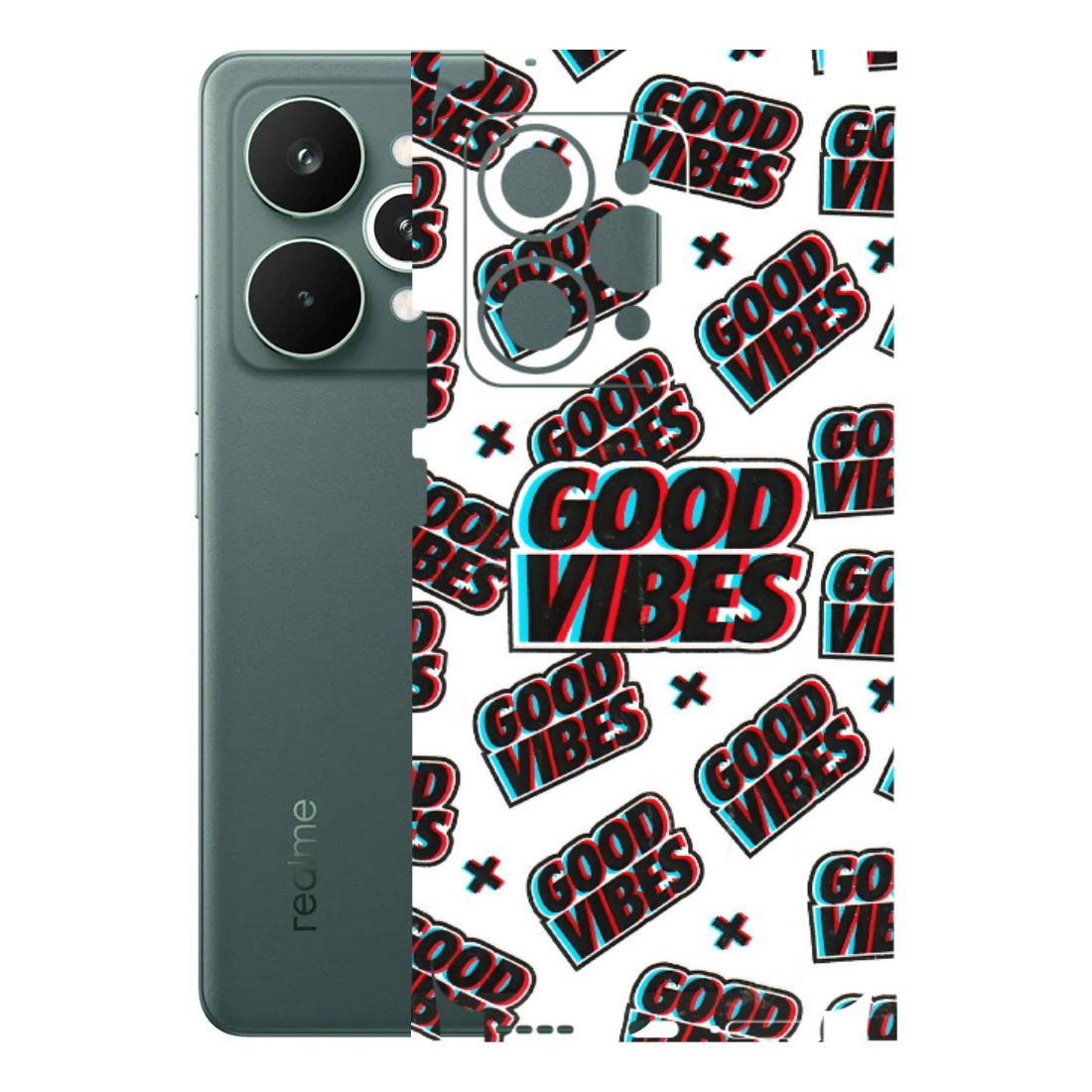 Realme Phone Skins (All Models) - Good Vibes - 3D Embossed Finish (L-282) Realme 15 Pro 5G