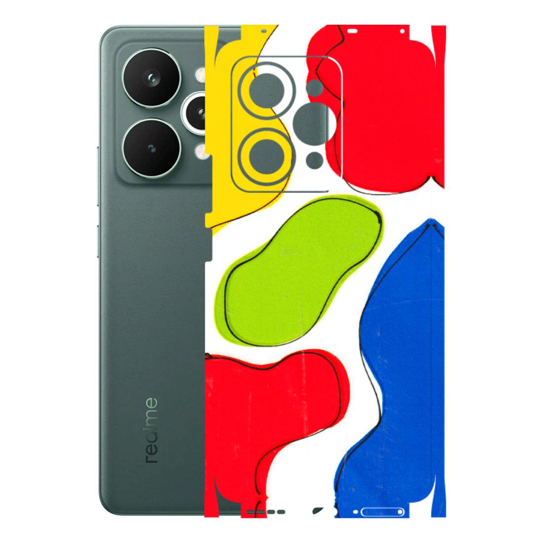 Realme Phone Skins (All Models) - RGB Colour Paint - 3D Embossed Finish (L-284) Realme 15 Pro 5G