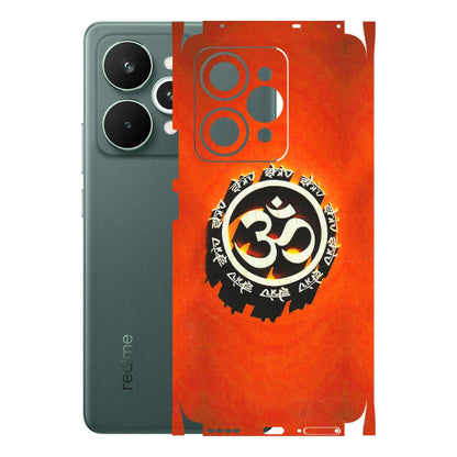 Realme Phone Skins (All Models) - Aum Shiv Orange - 3D Embossed Finish (L-32) Realme 15 Pro 5G
