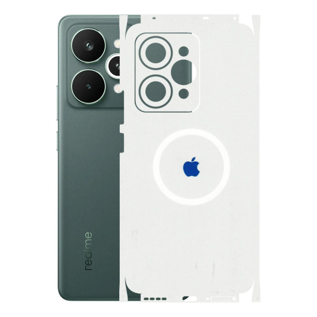 Realme Phone Skins (All Models) - iPhone Magsafe Logo - 3D Embossed Finish (L-320) Realme 15 Pro 5G