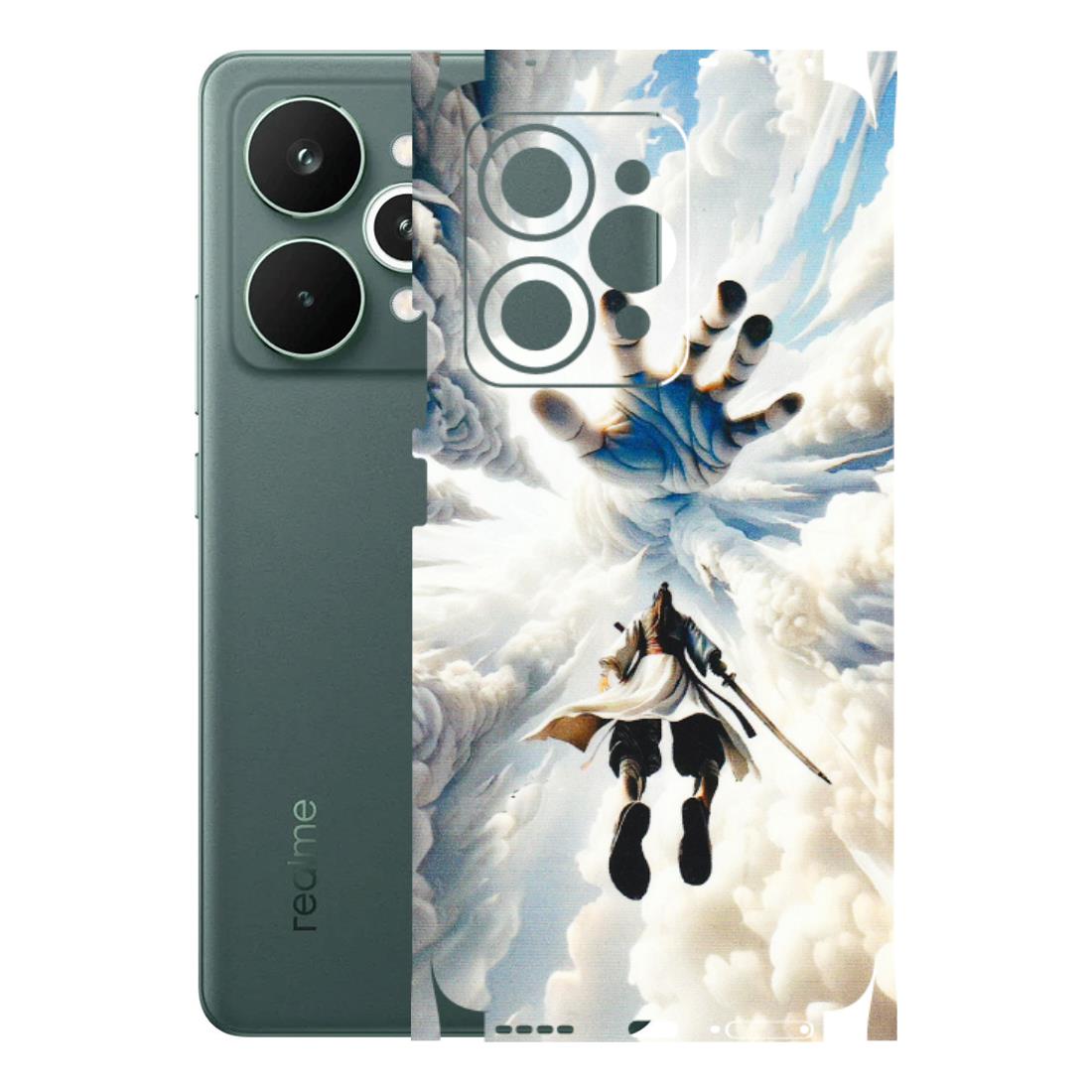 Realme Phone Skins (All Models) - Big Hand With Monkey King - 3D Embossed Finish (L-323) Realme 15 Pro 5G