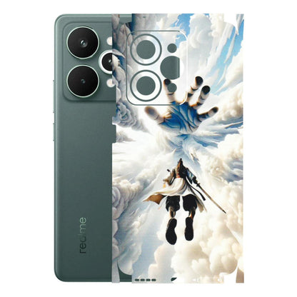 Realme Phone Skins (All Models) - Big Hand With Monkey King - 3D Embossed Finish (L-323) Realme 15 Pro 5G