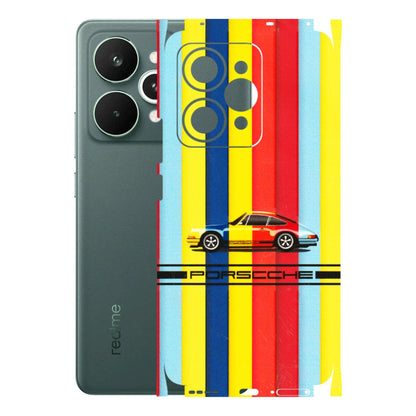 Realme Phone Skins (All Models) - Multicolour Porche - 3D Embossed Finish (L-39) Realme 15 Pro 5G