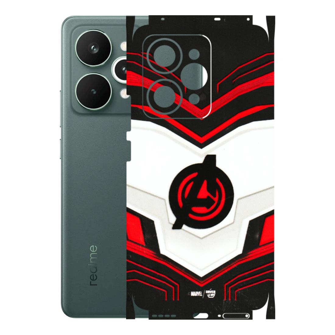 Realme Phone Skins (All Models) - Avengers Logo - 3D Embossed Finish (L-55) Realme 15 Pro 5G