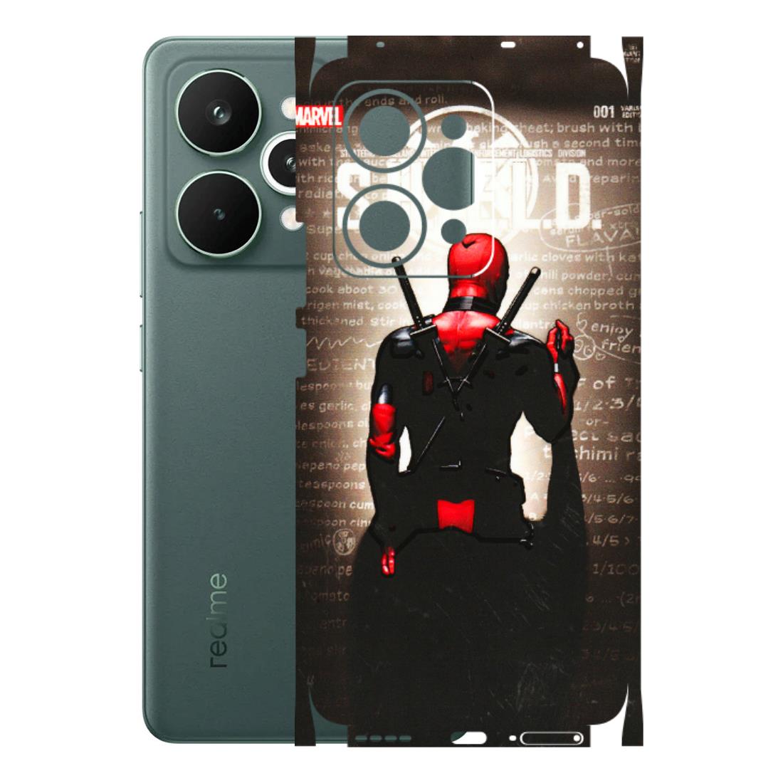 Realme Phone Skins (All Models) - Deadpool - 3D Embossed Finish (L-56) Realme 15 Pro 5G