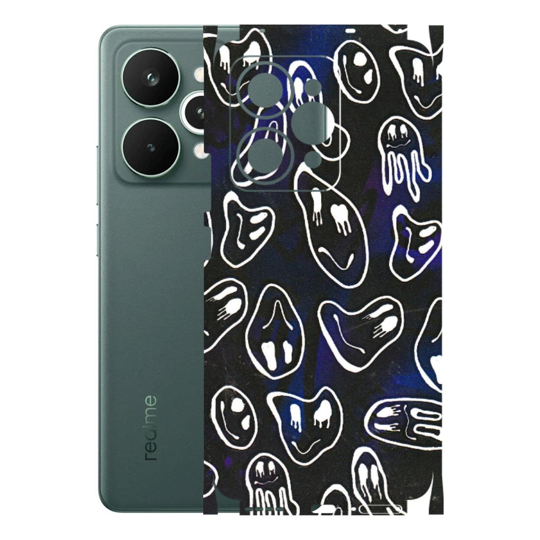 Realme Phone Skins (All Models) - Distorted Smileys - 3D Embossed Finish (L-92) Realme 15 Pro 5G