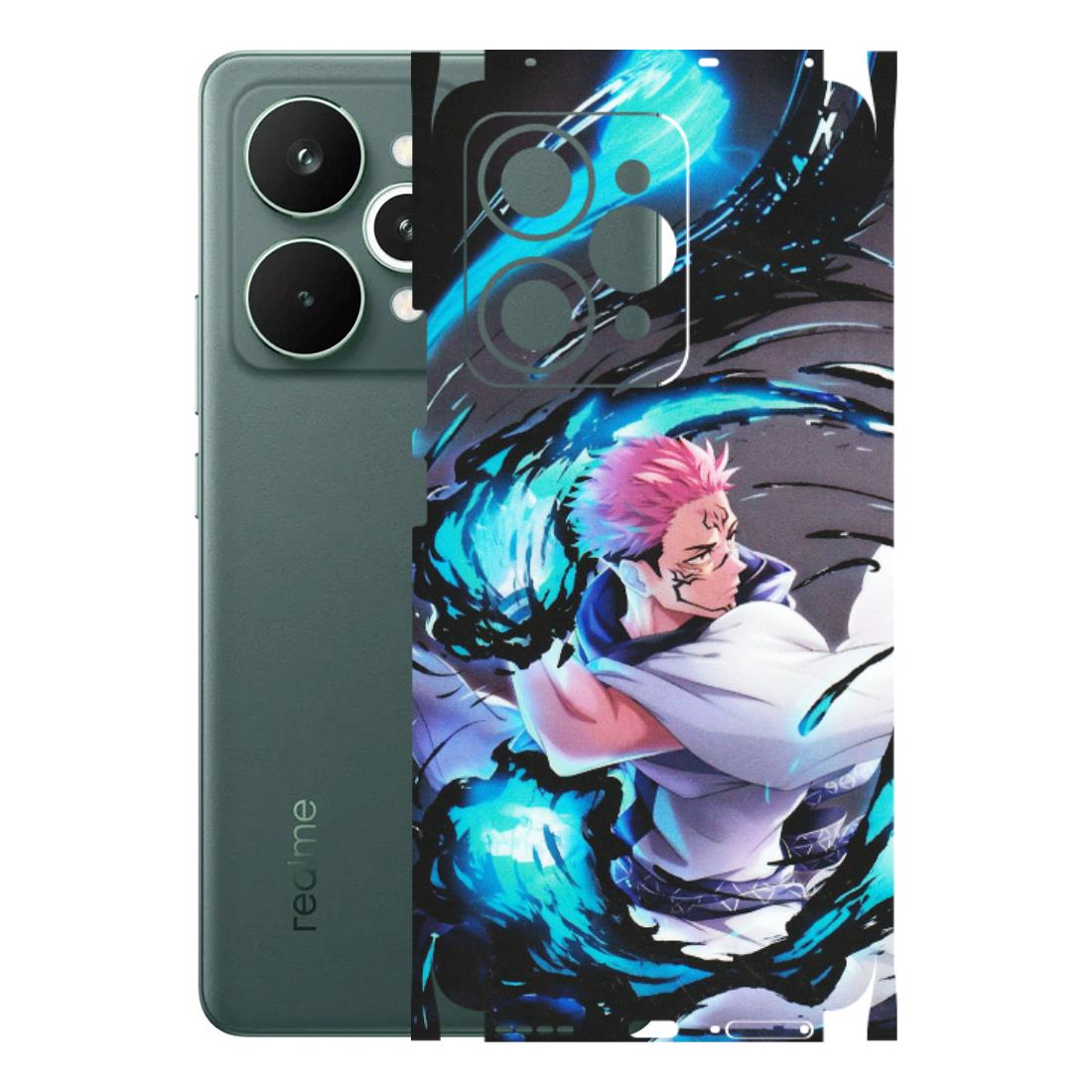 Realme Phone Skins (All Models) - New Jujutsu Kaisen Grey Blue Anime - Matte Finish (M-127) Realme 15 Pro 5G