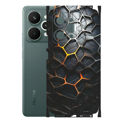 Realme Phone Skins (All Models) - New Abstract Graphite Tiles - Matte Finish (M-130) Realme 15 Pro 5G