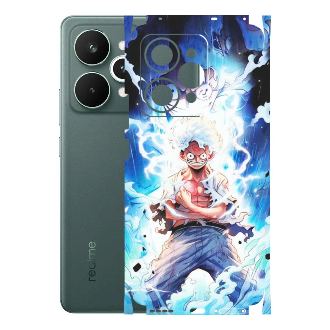 Realme Phone Skins (All Models) - Blue Thunder Luffy Anime - Matte Finish (M-132) Realme 15 Pro 5G