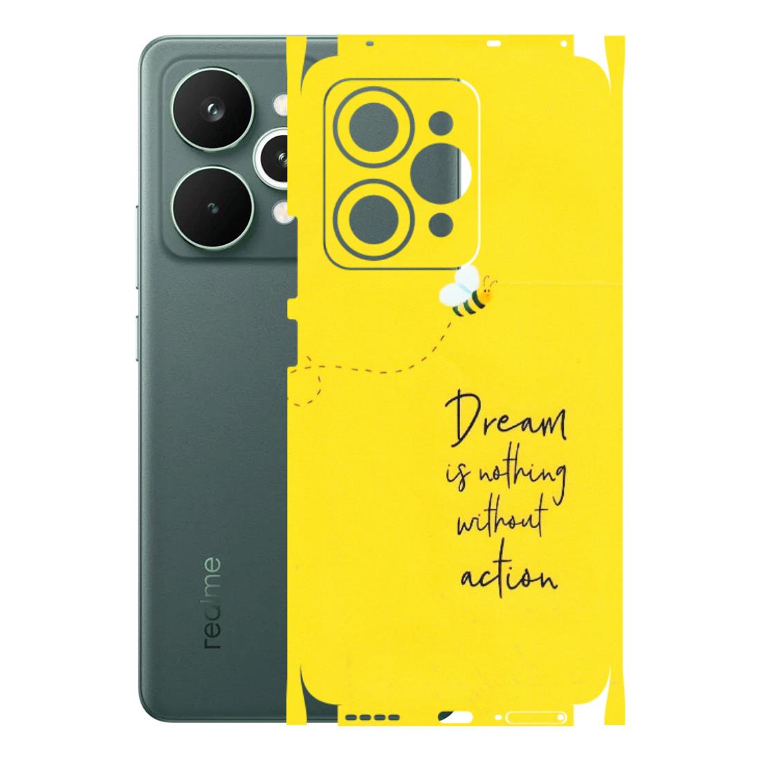 Realme Phone Skins (All Models) - Dream Is Nothing Without Action - Matte Finish (M-138) Realme 15 Pro 5G