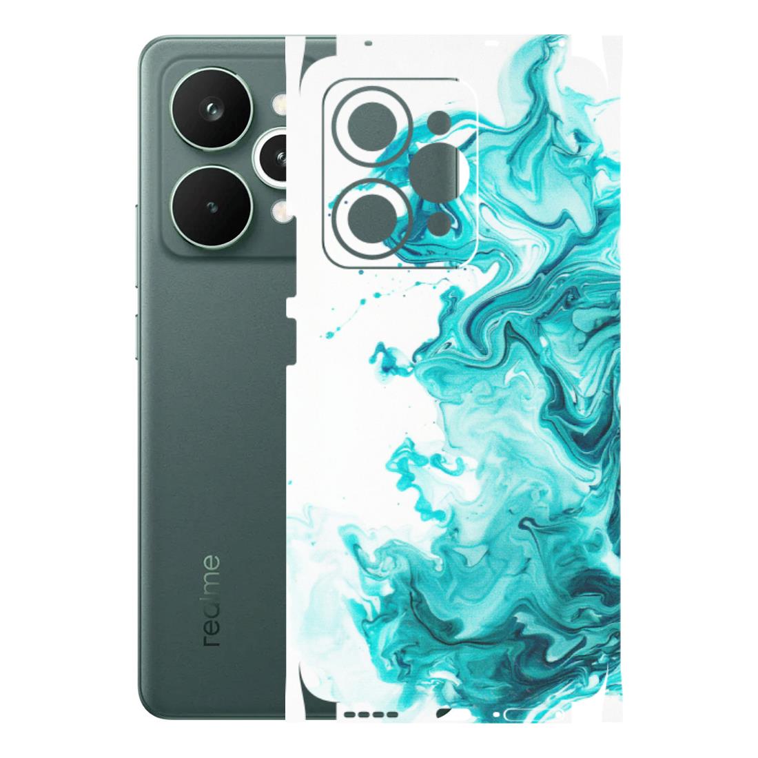 Realme Phone Skins (All Models) - Sky Blue Abstract Colour - Matte Finish (M-146) Realme 15 Pro 5G