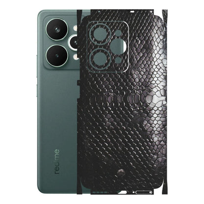 Realme Phone Skins (All Models) - Black Snack Leather - Matte Finish (M-147) Realme 15 Pro 5G
