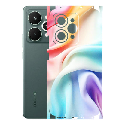 Realme Phone Skins (All Models) - Colourful Silk Cloth - Matte Finish (M-165) Realme 15 Pro 5G