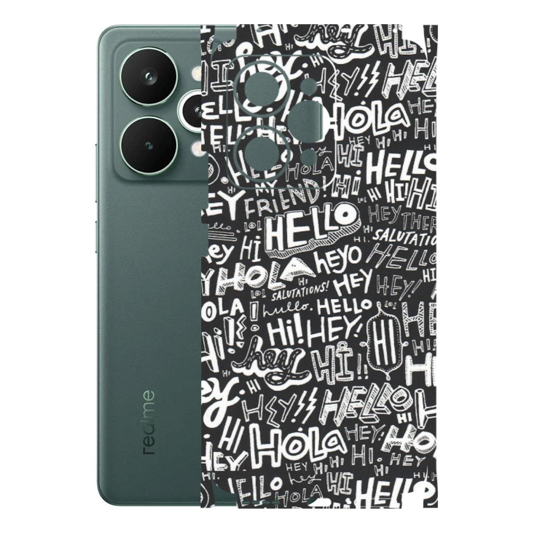 Realme Phone Skins (All Models) - Hi Hello Doodles - Matte Finish (M-25) Realme 15 Pro 5G