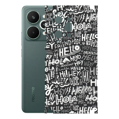 Realme Phone Skins (All Models) - Hi Hello Doodles - Matte Finish (M-25) Realme 15 Pro 5G
