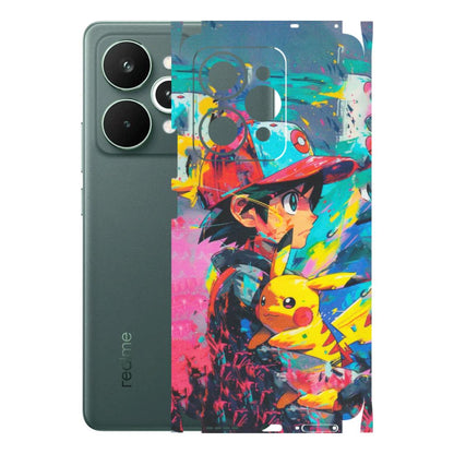 Realme Phone Skins (All Models) - Ash & Pikachu - Matte Finish (M-26) Realme 15 Pro 5G