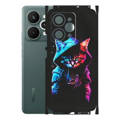 Realme Phone Skins (All Models) - Cyberpunk Cat - Matte Finish (M-45) Realme 15 Pro 5G