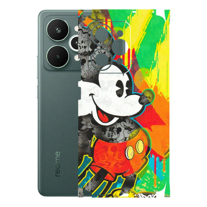 Realme Phone Skins (All Models) - Multiple Mickey With Colourful Texture - Matte Finish (M-84) Realme 15 Pro 5G