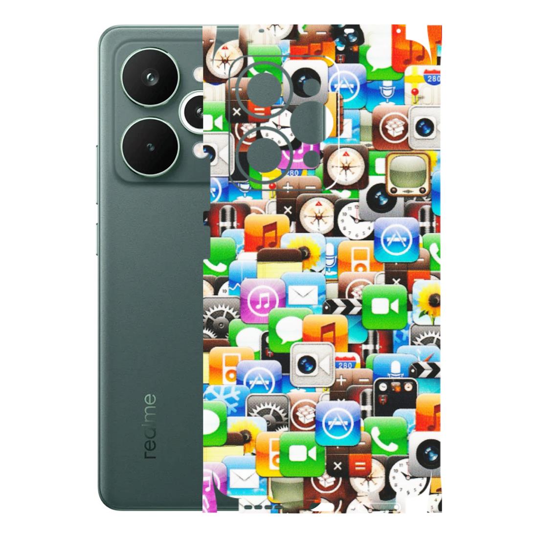 Realme Phone Skins (All Models) - All Apple Icons - Matte Finish (M-93) Realme 15 Pro 5G