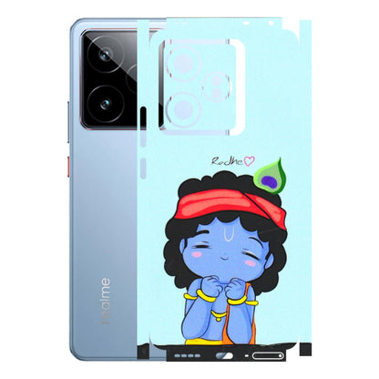 Realme Phone Skins (All Models) - Radhe Radhe Cute Toon - 3D Embossed Finish (L-05) Realme GT7 5G
