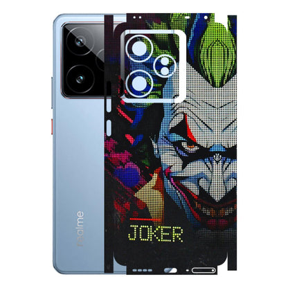 Realme Phone Skins (All Models) - Joker Dot Matrix - 3D Embossed Finish (L-08) Realme GT7 5G