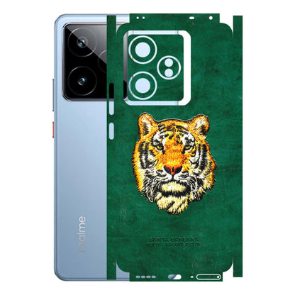 Realme Phone Skins (All Models) - Leather Feel Tiger - 3D Embossed Finish (L-111) Realme GT7 5G